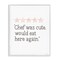 Stupell Industries Cute Chef Funny Rating Framed Giclee Wall Art Design by House Fenway